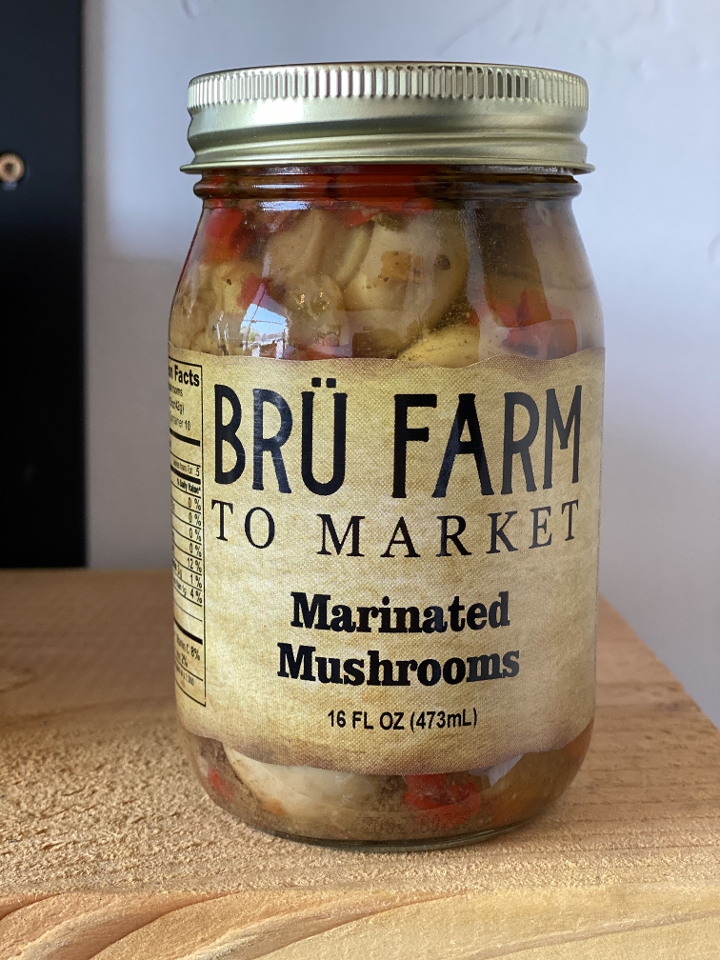 Order Marinated Mushrooms (16oz) food online from Bru Grill & Market store, Lake Forest on bringmethat.com