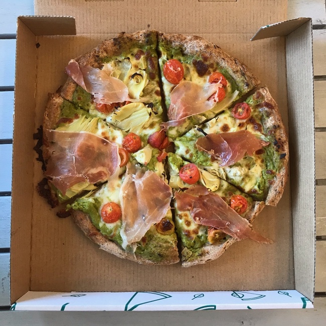 Order Prosciutto and Pea food online from Powerhaus Pizza & Smoothies store, San Diego on bringmethat.com