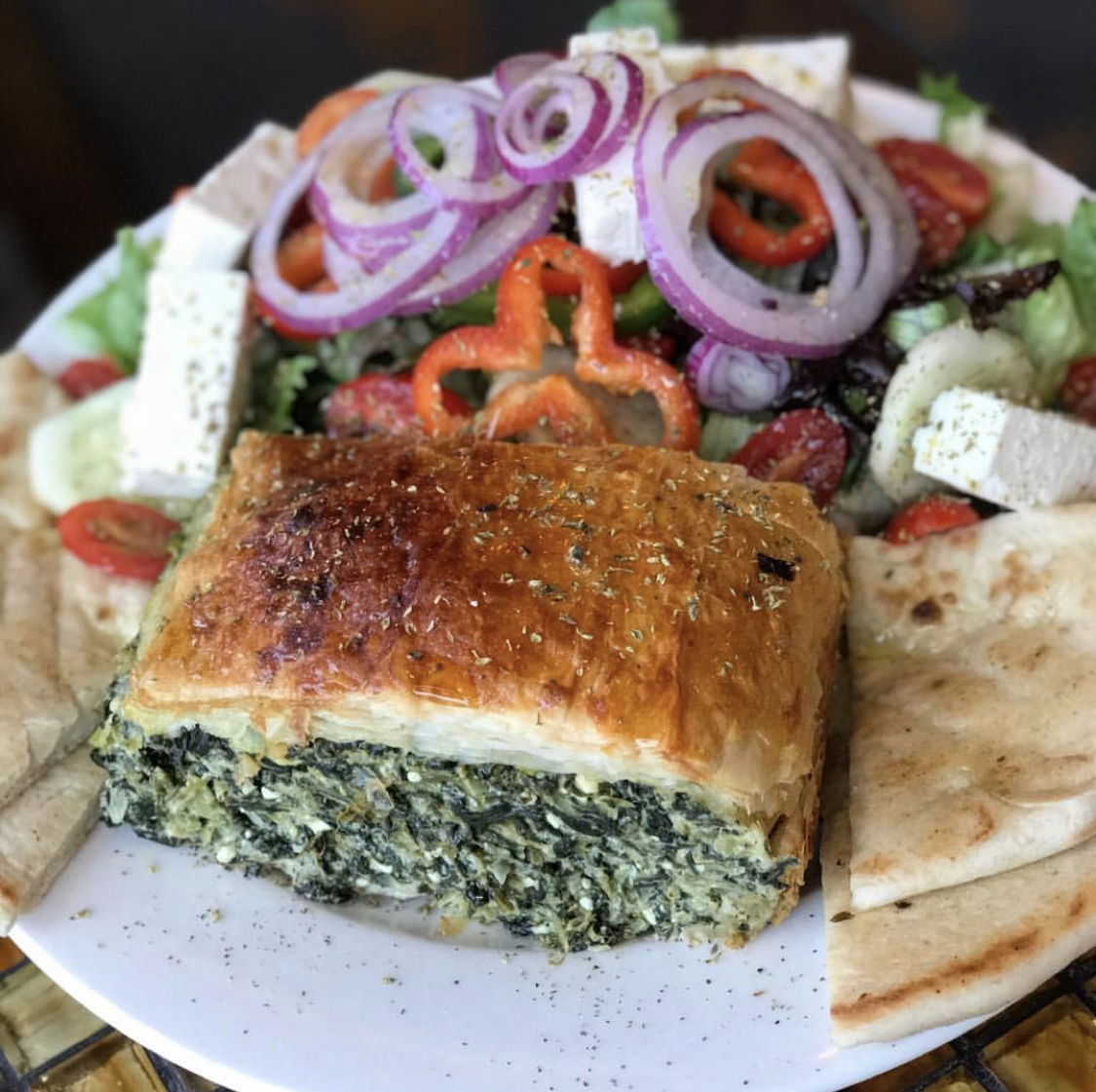 Order Spinach Pie Deluxe food online from Good Eats Diner store, Maspeth on bringmethat.com
