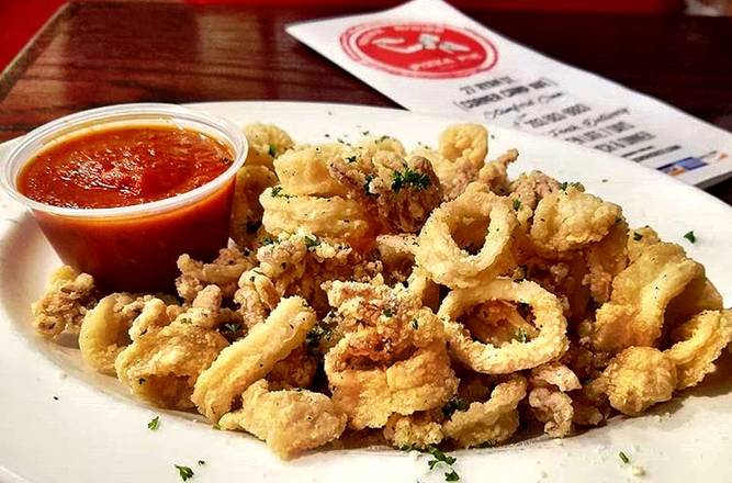 Order Fried Calamari food online from Bronx House Pizza store, Stamford on bringmethat.com