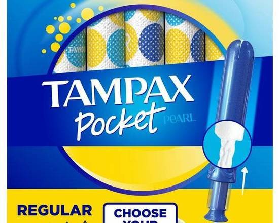 Order Tampax Pocket Pearl Tampons Regular (1 Count) food online from Urban Value Corner Store store, Dallas on bringmethat.com