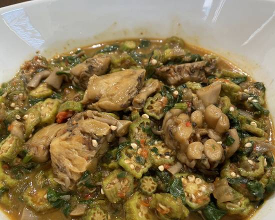 Order Okra Soup food online from Nkwagala Café store, College Park on bringmethat.com