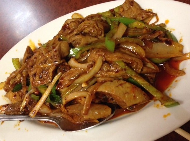 Order Pig's Intestine with Pickle Vegetable food online from Authentic Chinese store, San Antonio on bringmethat.com
