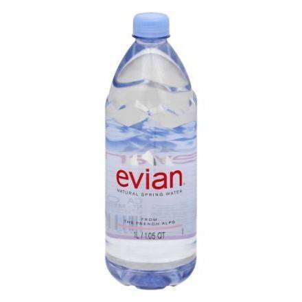 Order Evian Spring Water (1 L) food online from Goodees Cravings store, Marietta on bringmethat.com