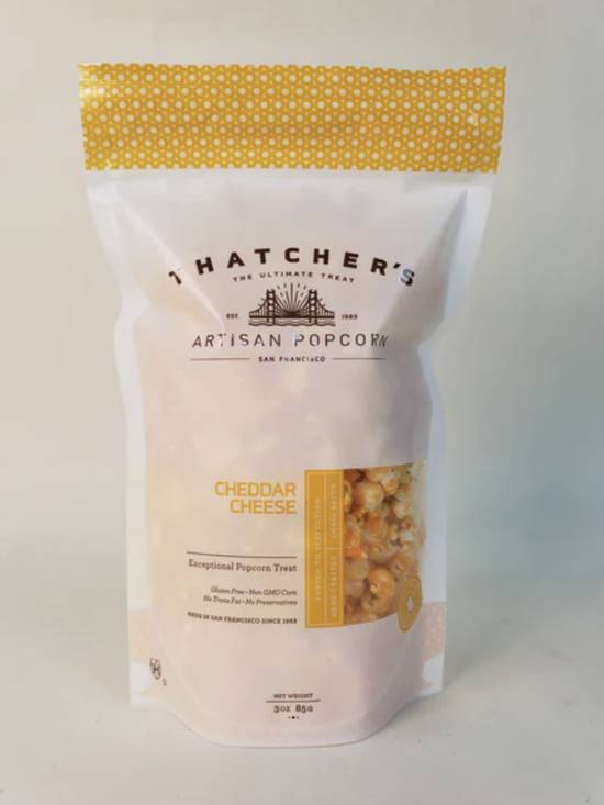 Order Cheddar Cheese Pouch - 3 Oz food online from Thatcher's Special Popcorn store, San Francisco on bringmethat.com