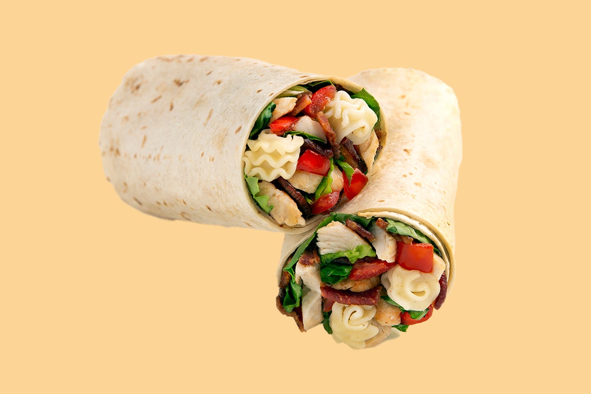 Order Roasted Turkey Club Wrap food online from Saladworks store, Galloway on bringmethat.com