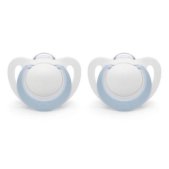 Order NUK® Newborn Boy 0-2M 2-Pack Orthodontic Pacifiers in Blue food online from Bed Bath & Beyond store, Lancaster on bringmethat.com