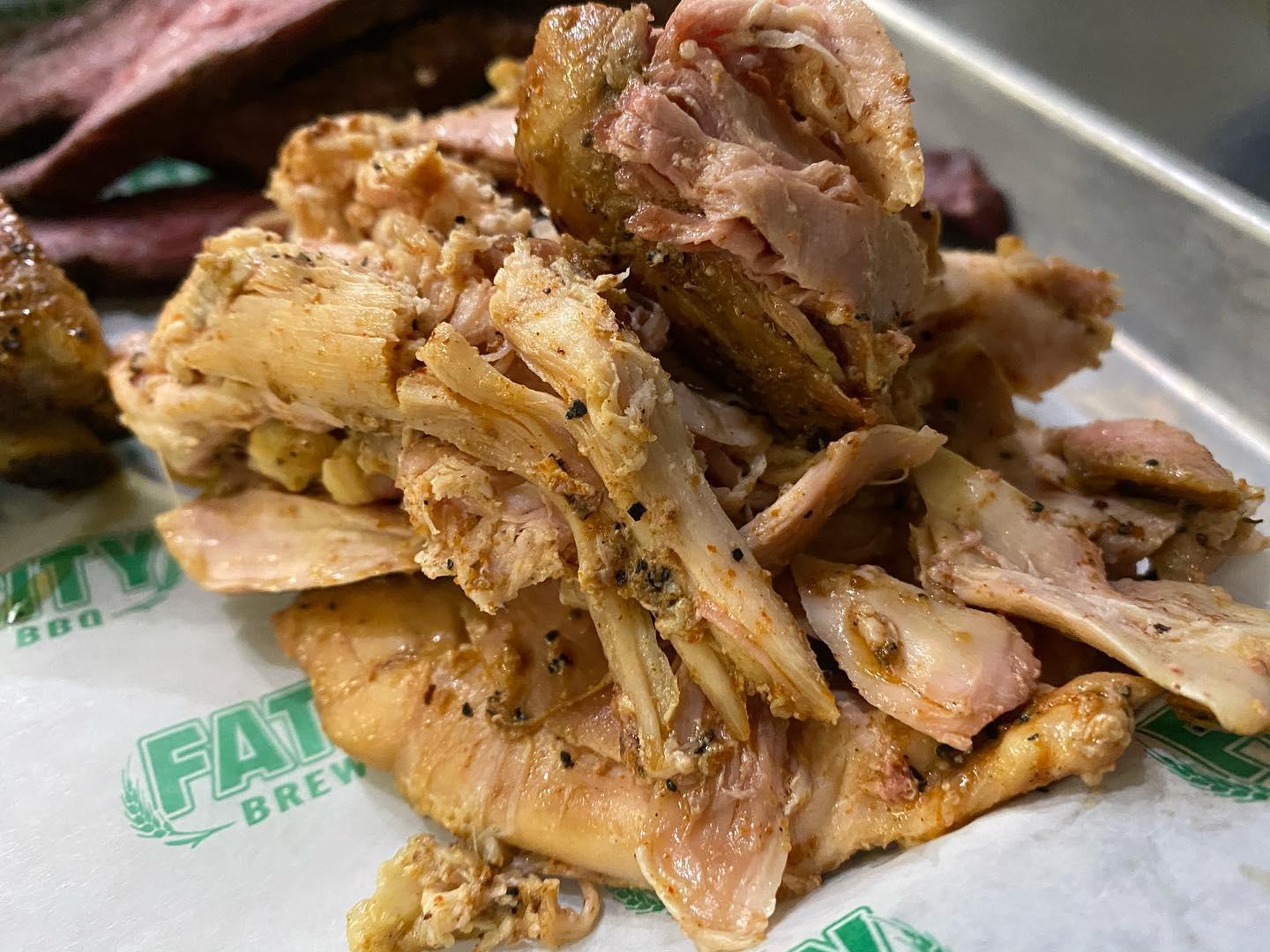 Order Side Pulled Chicken food online from Fat City Brew & Bbq store, Stockton on bringmethat.com