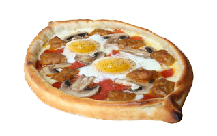 Order Egg Gandola Pizza food online from Big Mama's and Papa's Pizzeria store, Granada Hills on bringmethat.com