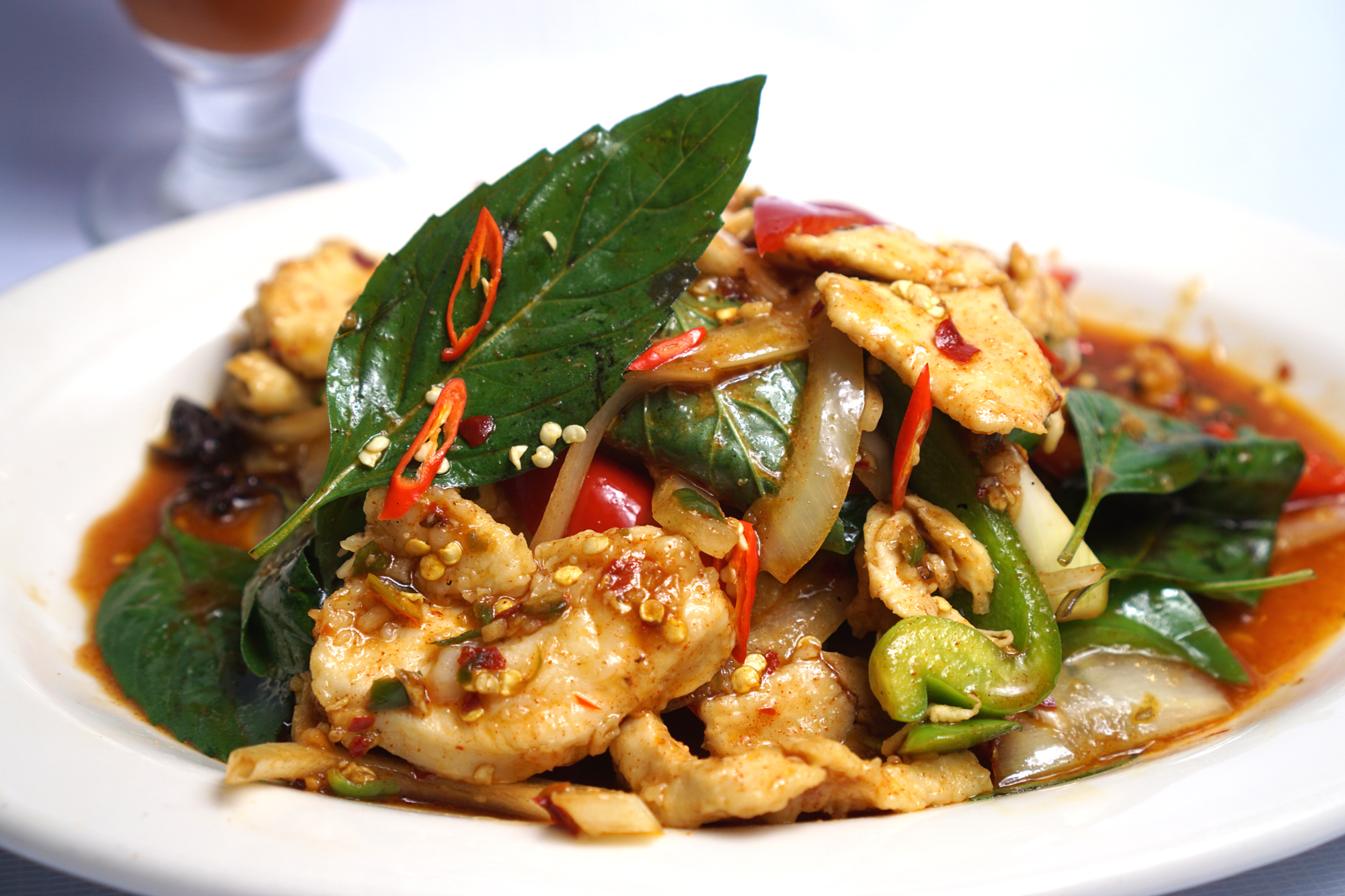 Order Chili Basil food online from Modern Thai Restaurant store, Montebello on bringmethat.com