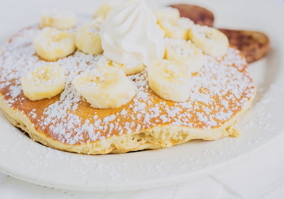 Order Banana Batter Hotcakes food online from The Porch store, Mansfield on bringmethat.com
