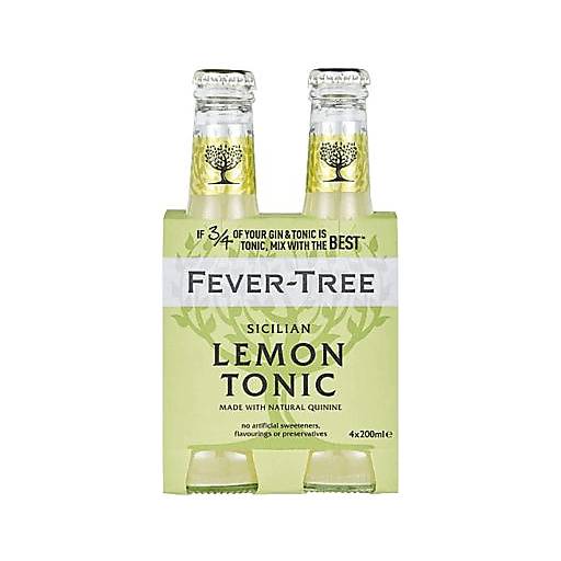 Order Fever-Tree Lemon Tonic Water (4PK 6.8 OZ) 80882 food online from Bevmo! store, Chico on bringmethat.com