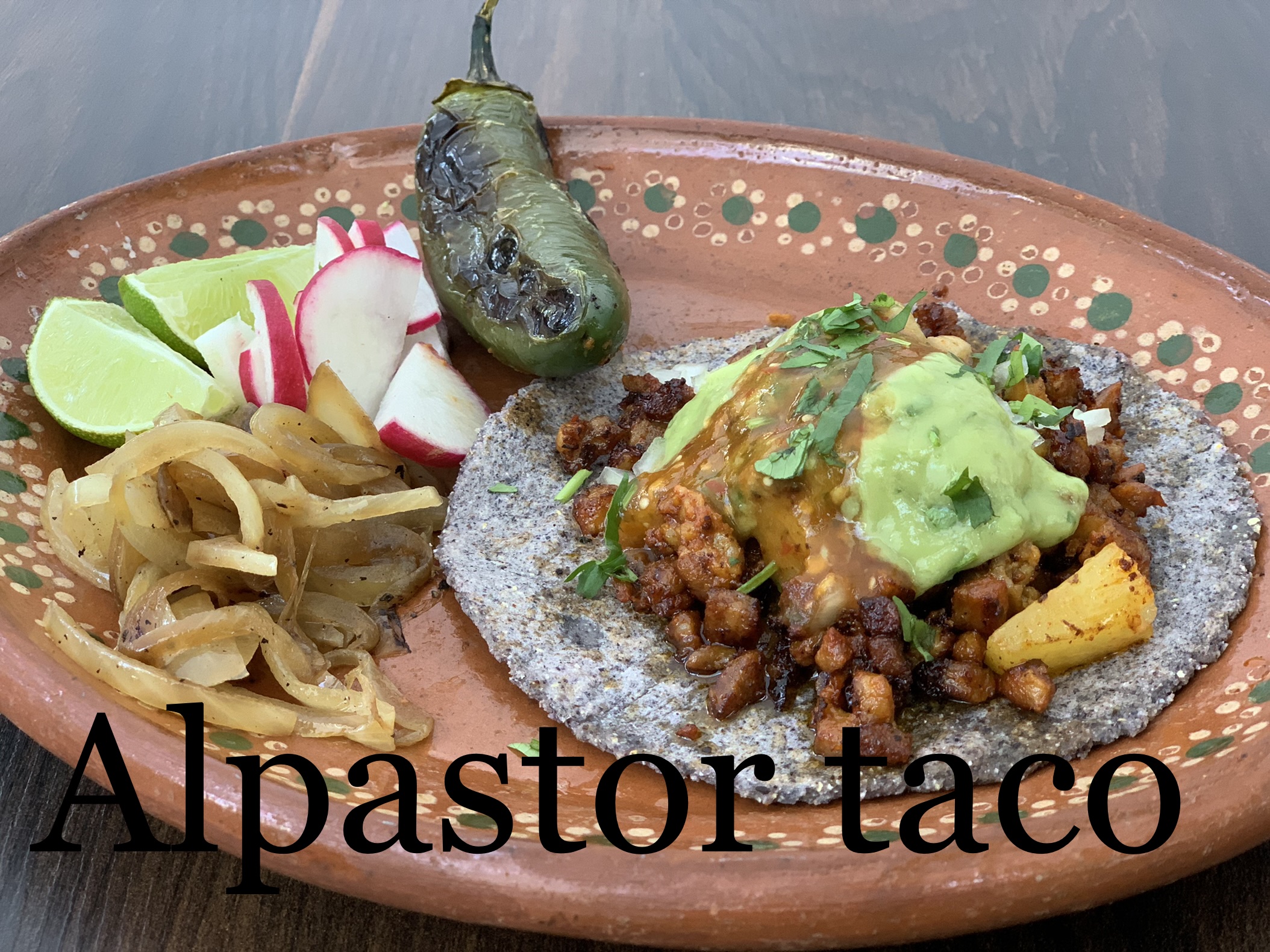Order Taco de Al Pastor  food online from Chuy's Fiestas Restaurant store, San Francisco on bringmethat.com