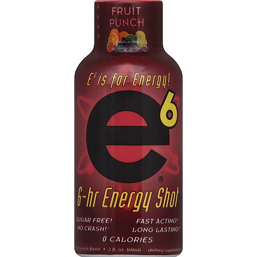 Order E6 Fruit Punch Energy Shot food online from Exxon Food Mart store, Port Huron on bringmethat.com