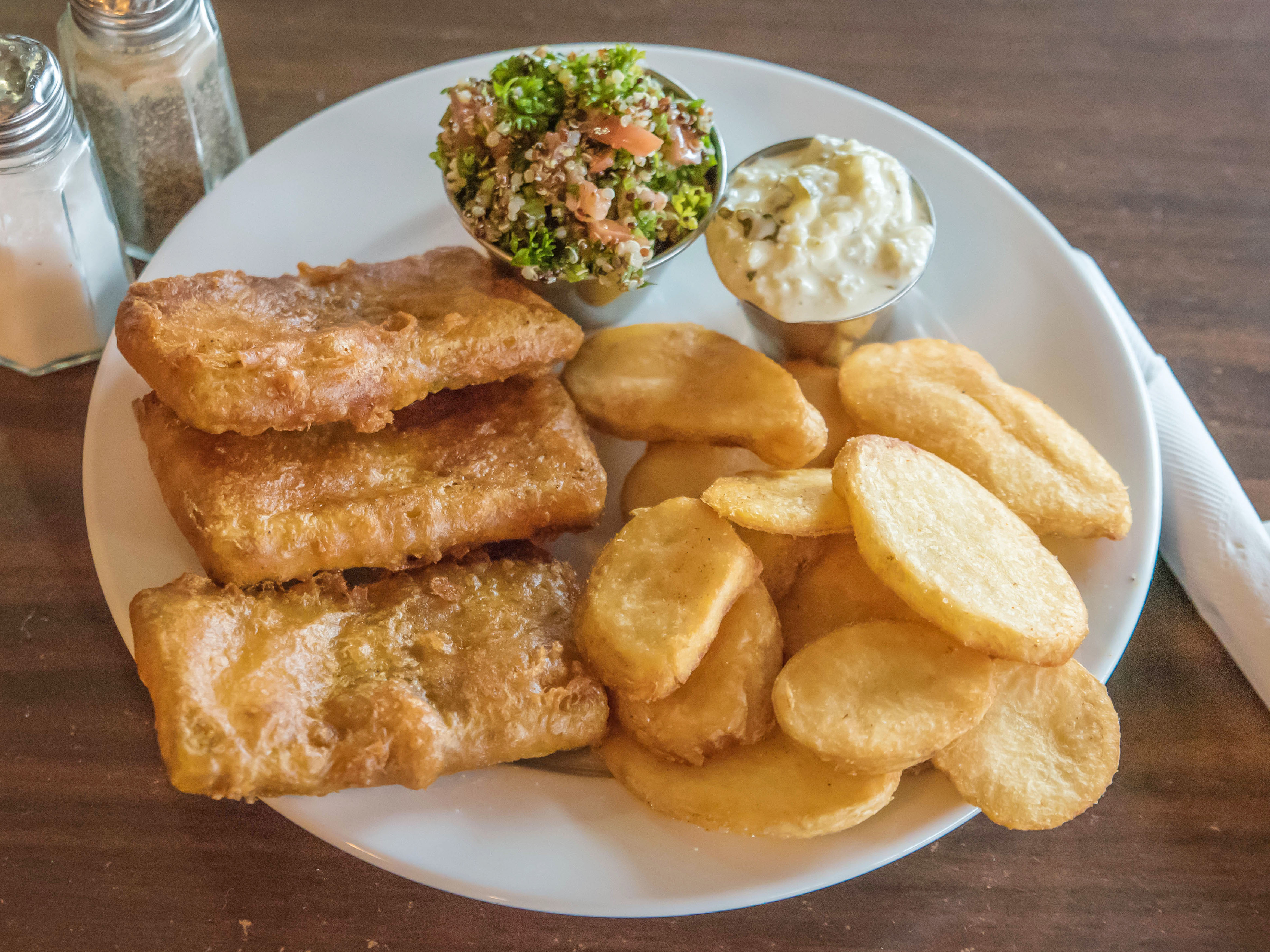 Order Vegan Fish and Chips food online from Broad Ripple Brewpub store, Indianapolis on bringmethat.com