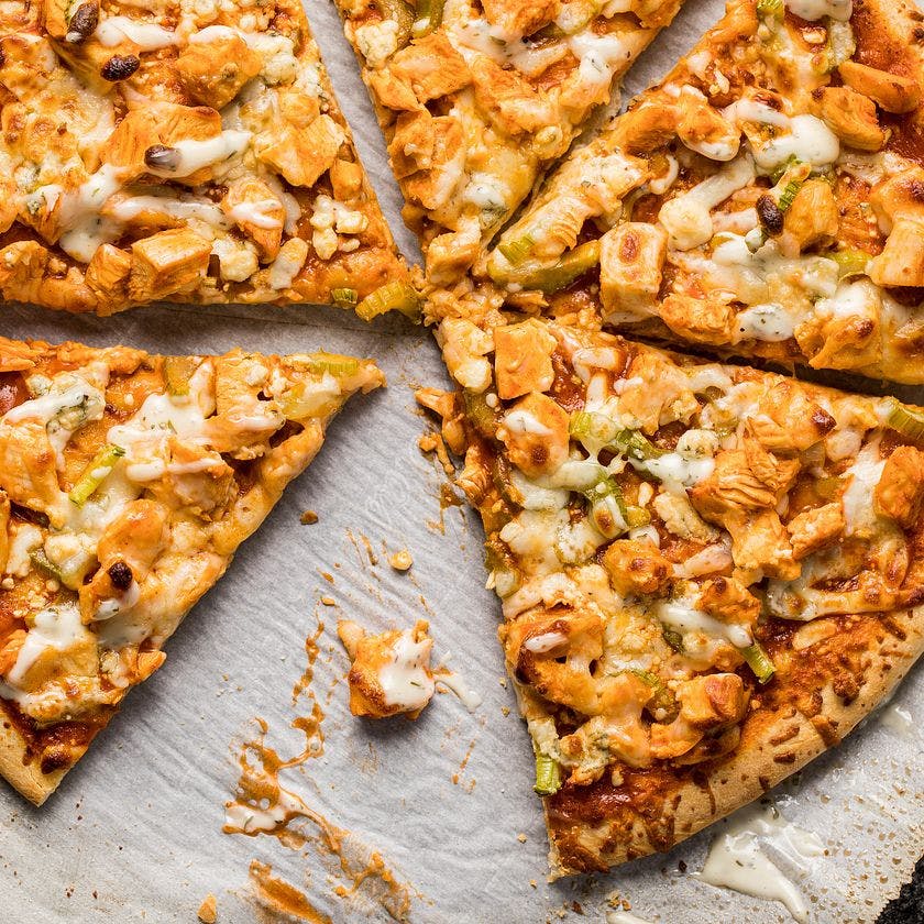 Order Buffalo Chicken Pizza - Large 14" (8 Slices) food online from Yaya Pizza store, Upland on bringmethat.com