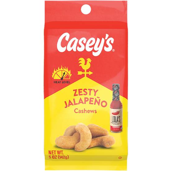 Order Casey's Zesty Jalapeno Cashews 5oz food online from Casey store, Millstadt on bringmethat.com