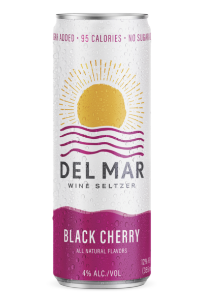 Order Del Mar Wine Seltzer Black Cherry 6 Can 12.0 Oz. food online from Friends Liquor store, San Francisco on bringmethat.com