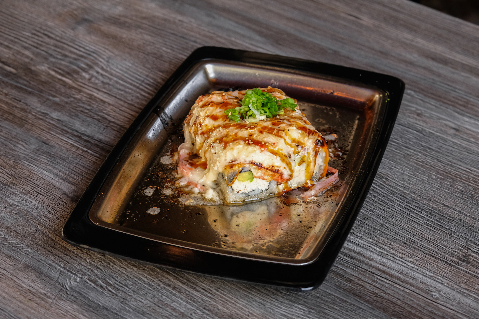 Order Baked Salmon Roll (Baked) food online from Nozomi 2 store, La Jolla on bringmethat.com