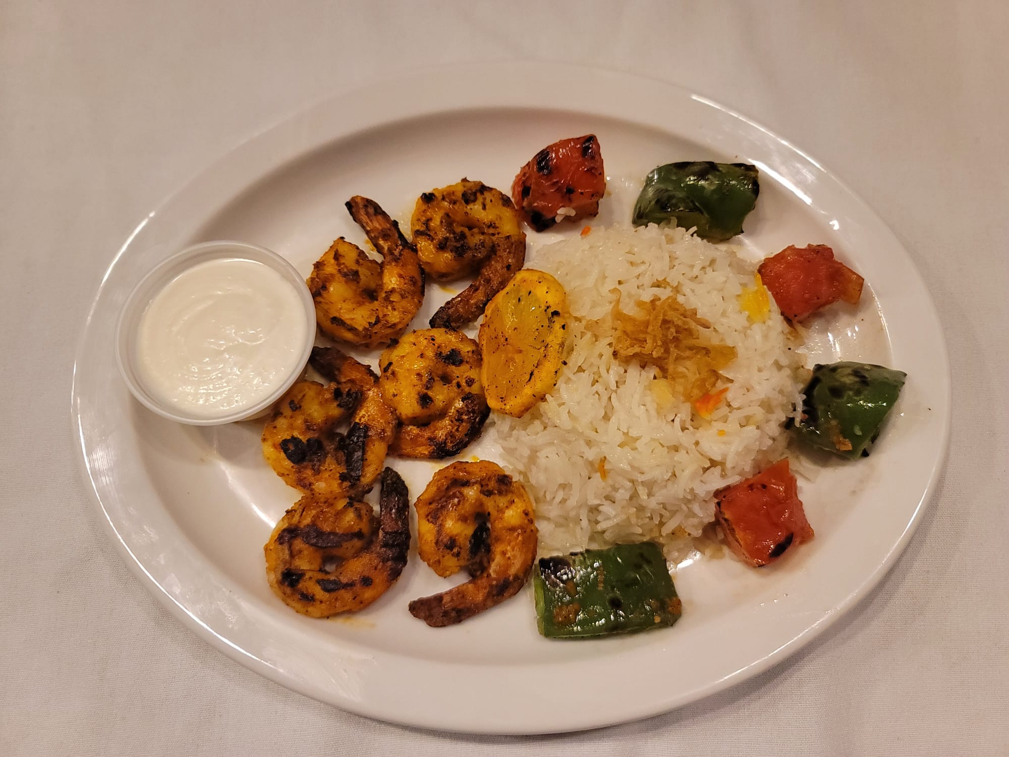 Order Seafood Plate food online from Rosewater Middle Eastern Grill store, Pittsburgh on bringmethat.com