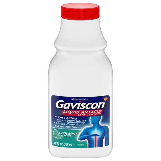Order Gaviscon Extra Strength Liquid Antacid Cool Mint (12 oz) food online from Rite Aid store, ROCHESTER on bringmethat.com