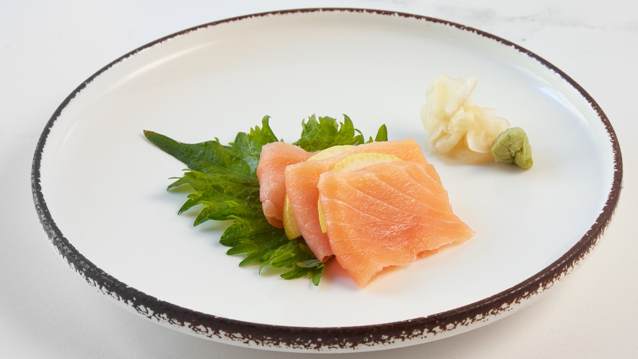 Order Smoke Salmon Sashimi food online from Yoki Japanese Restaurant store, Medford on bringmethat.com