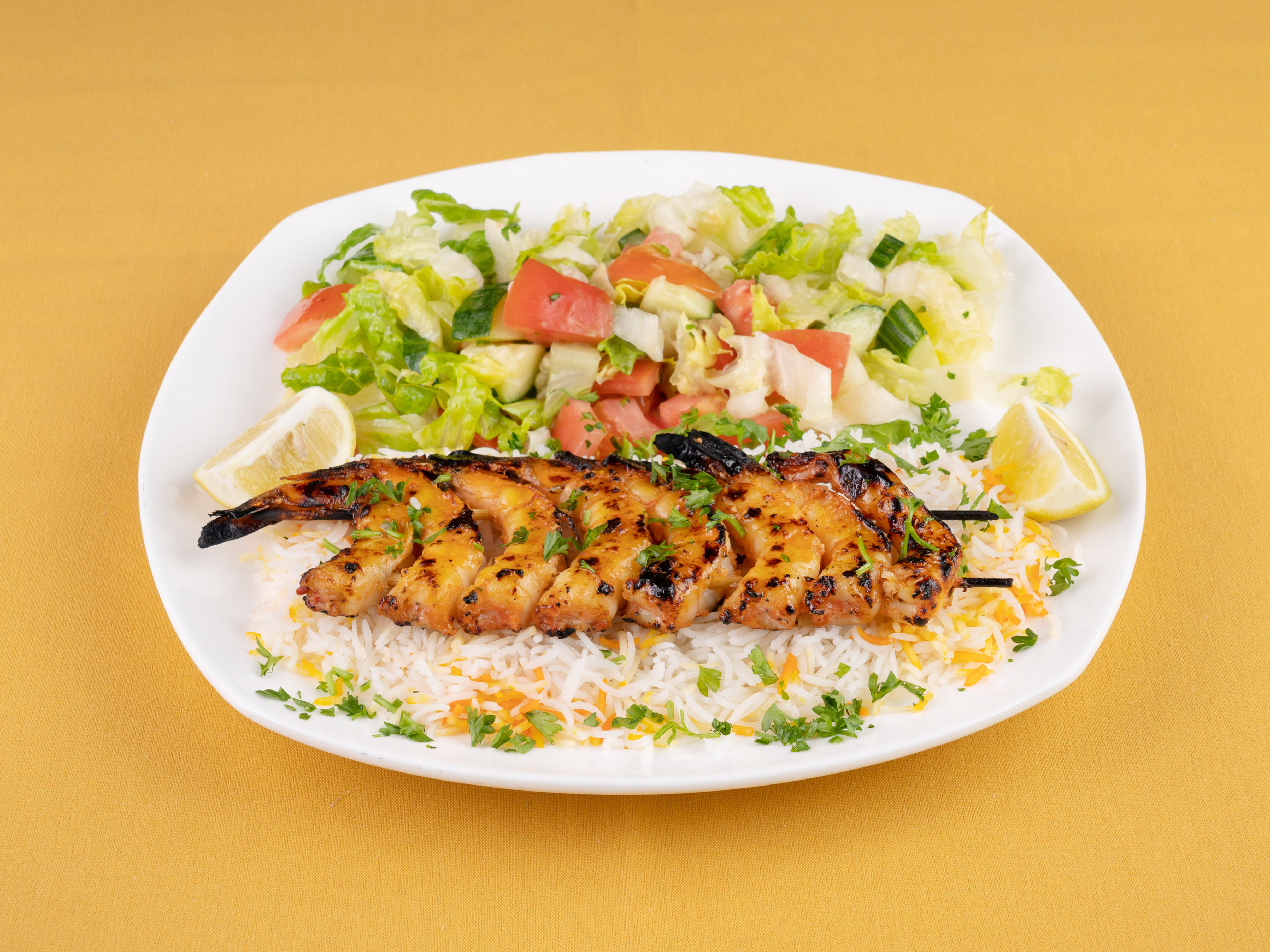 Order Grilled Shrimp food online from Double Apple Cafe & Grill store, Houston on bringmethat.com