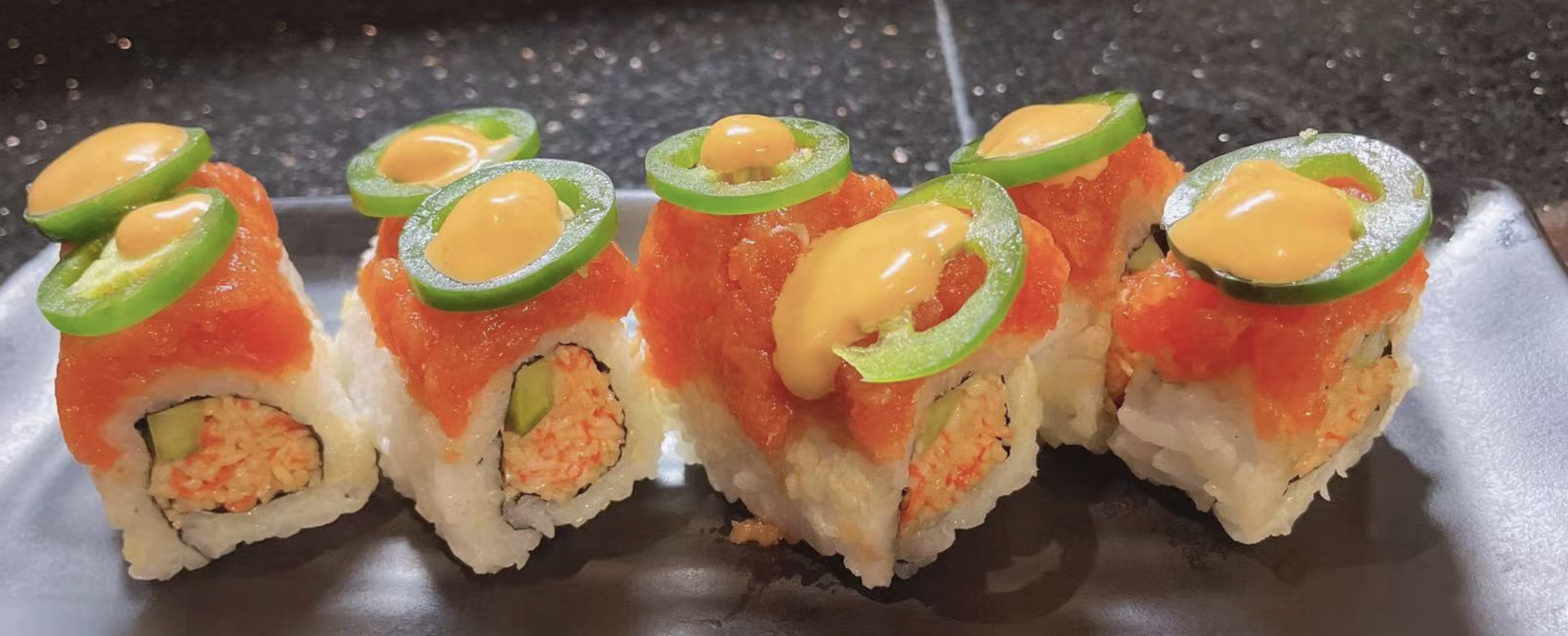 Order Spicy Ocean Roll food online from Super Sushi store, Las Vegas on bringmethat.com