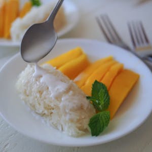 Order Sticky Rice with Mango food online from Morningside Thai Restaurant store, Houston on bringmethat.com