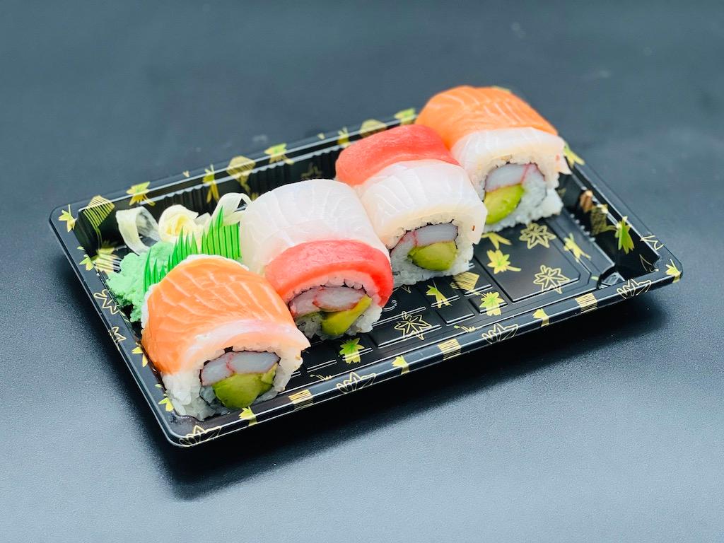 Order Rainbow Roll food online from I Sushi Inc. store, Ridgewood on bringmethat.com