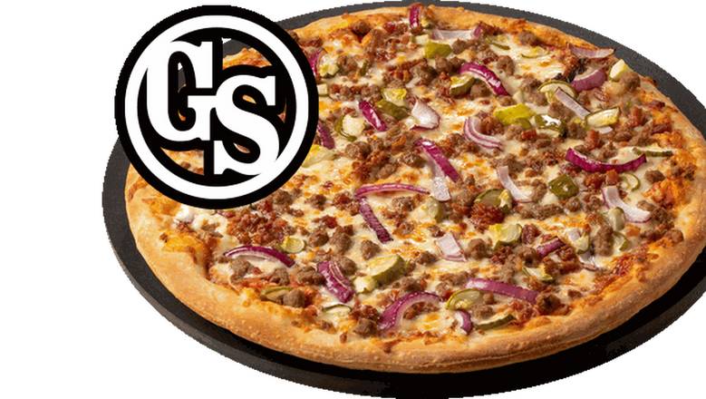 Order GS Bacon Cheeseburger food online from Pizza Ranch store, Sioux Falls E. 10th on bringmethat.com