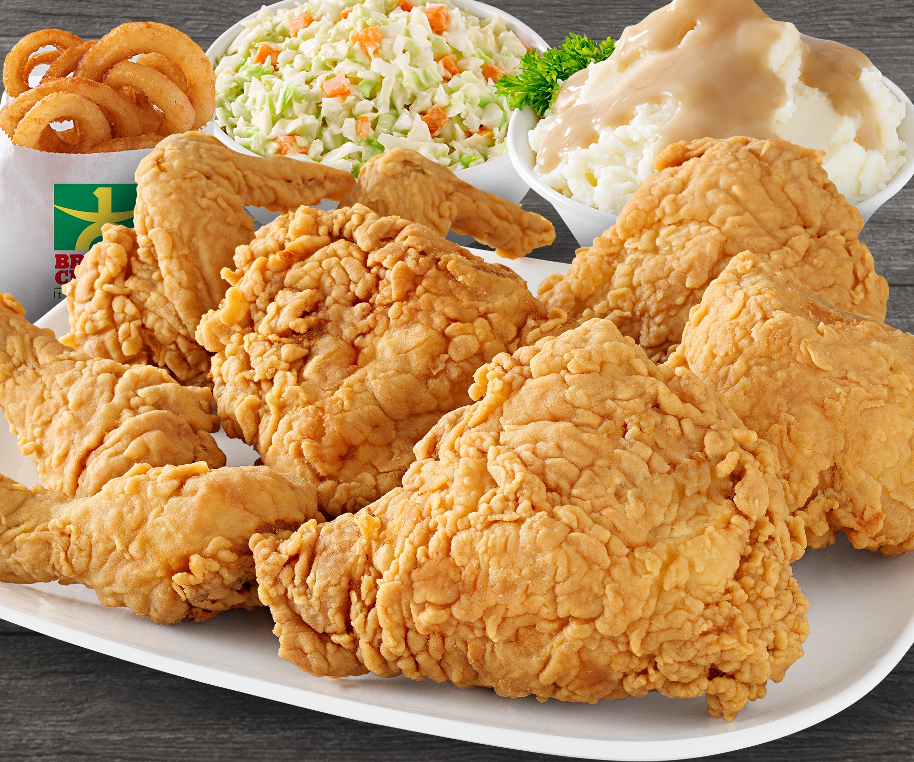 Order 8 Piece Chicken with 3 Large Sides food online from Brown's Chicken & Pasta store, Naperville on bringmethat.com
