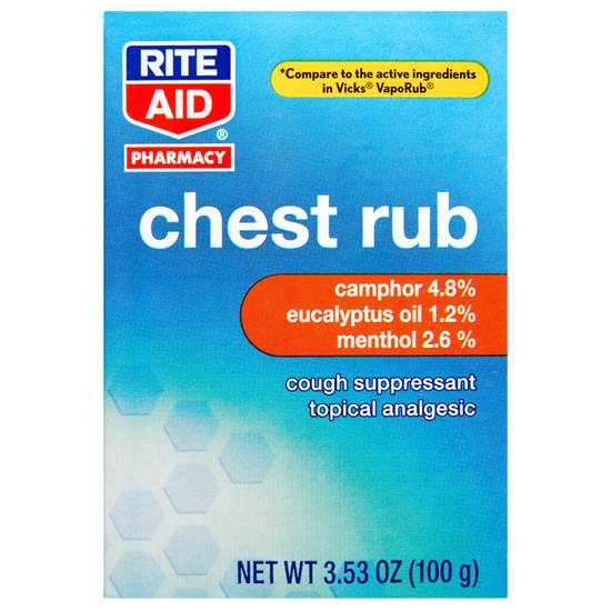 Order Rite Aid Medicated Chest Rub (3.53 oz) food online from Rite Aid store, BETHEL PARK on bringmethat.com