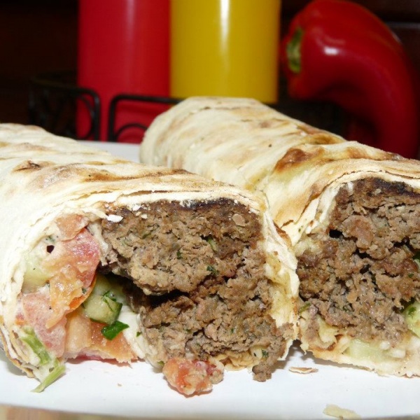 Order Kofta Kabab Wrap food online from Pharaohs Egyptian Restaurant store, San Francisco on bringmethat.com