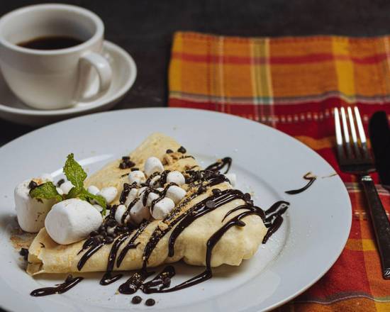 Order Some S'more Love Crepe food online from Tu Sabor Cafe store, Henderson on bringmethat.com