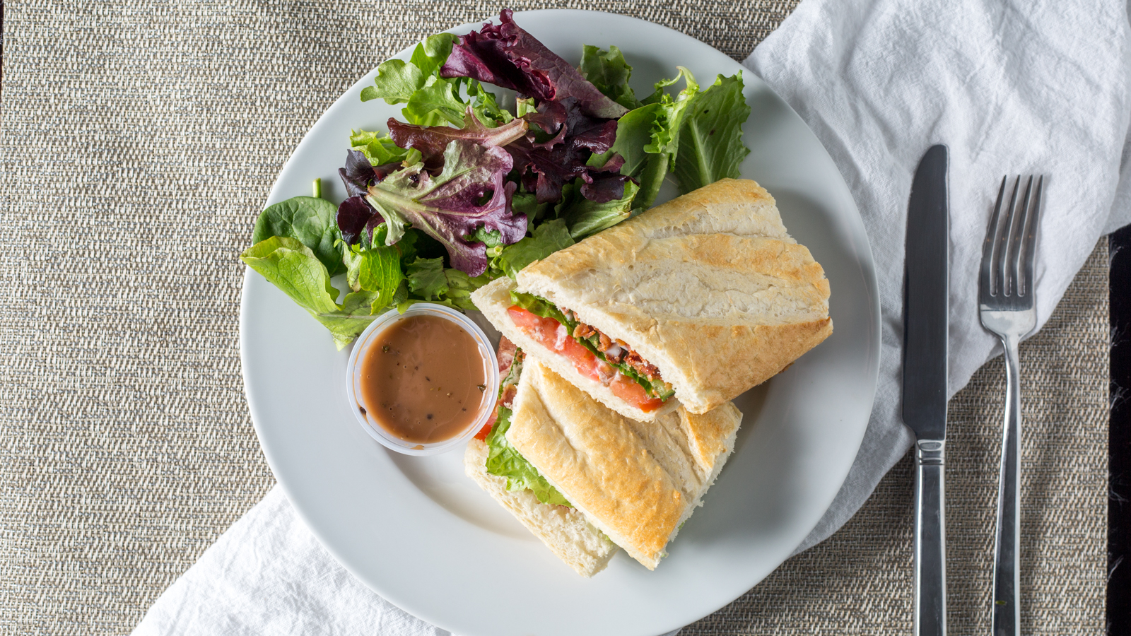Order BLT Sandwich food online from The Crepery Cafe store, Rolling Hills Estates on bringmethat.com