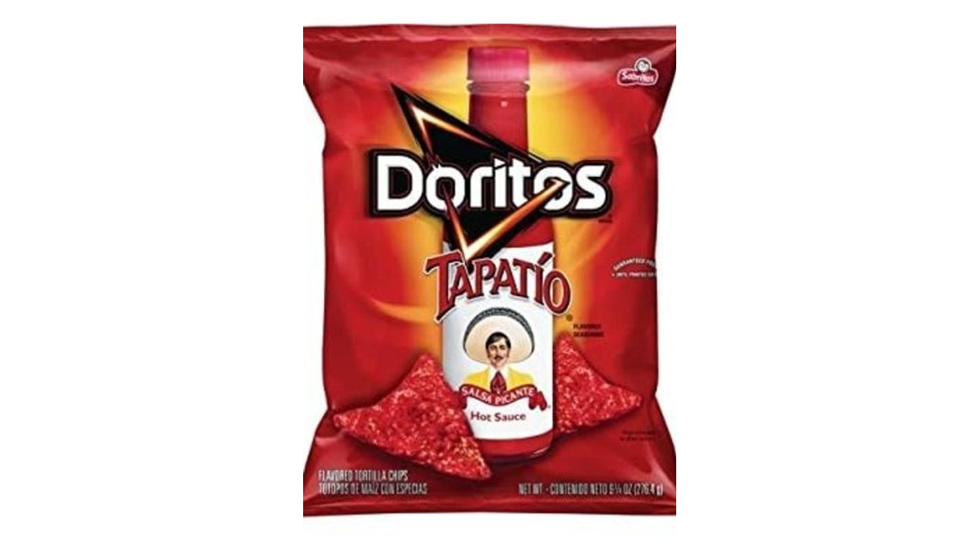 Order Doritos Tapatio Flavored Tortilla Chips 2.75 oz food online from Oceanview Liquor store, Hermosa Beach on bringmethat.com