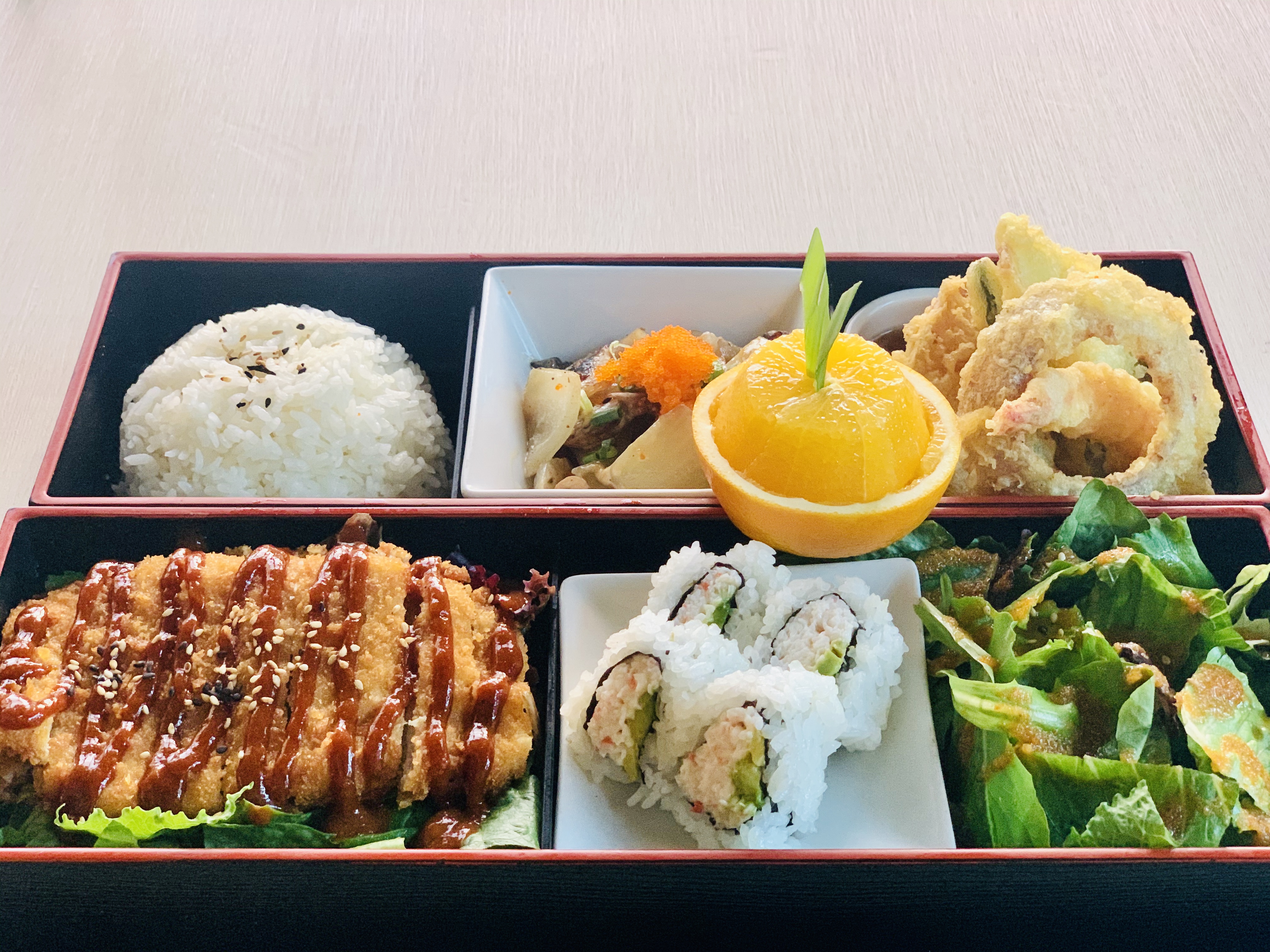 Order Tonkatsu Bento food online from Sakana Japanese Sushi & Grill store, La Canada Flintridge on bringmethat.com