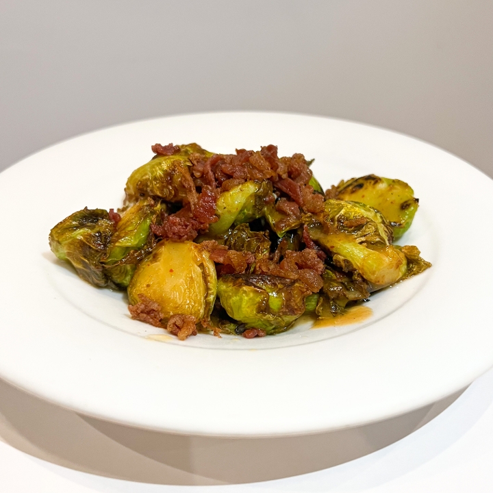 Order Miso Bacon Brussel Sprouts food online from Yoki store, Medford on bringmethat.com