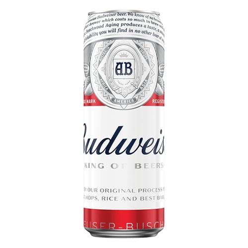 Order Budweiser Cans - 25 oz/Single food online from Bottle Shop & Spirits store, Los Alamitos on bringmethat.com