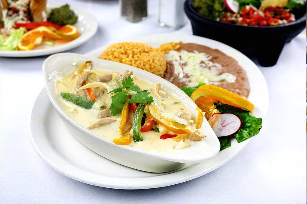 Order Pollo con Rajas y Crema food online from Fiesta Martin Tacos store, Inglewood on bringmethat.com