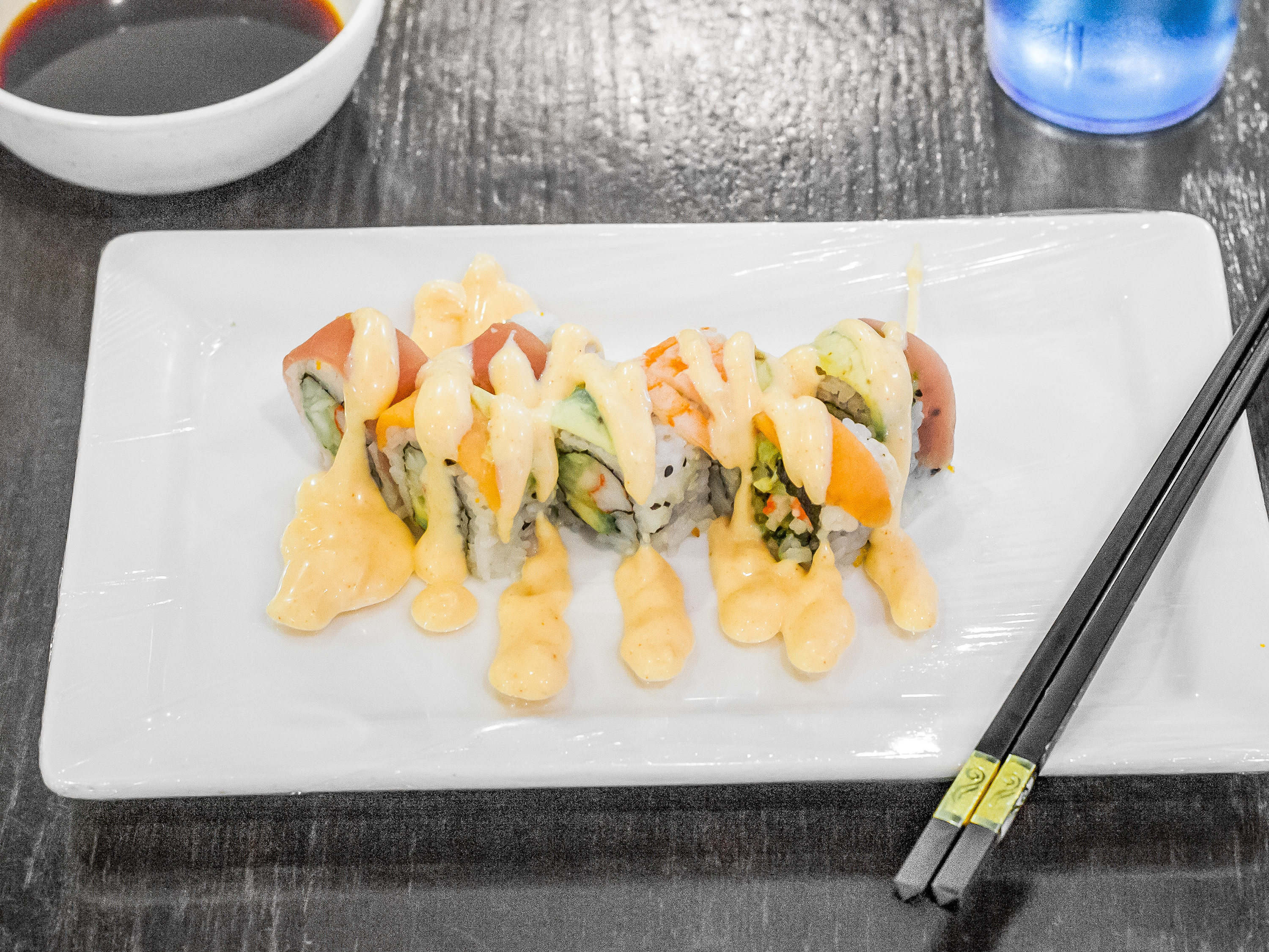 Order Rainbow Roll food online from Mulan's store, Conway on bringmethat.com
