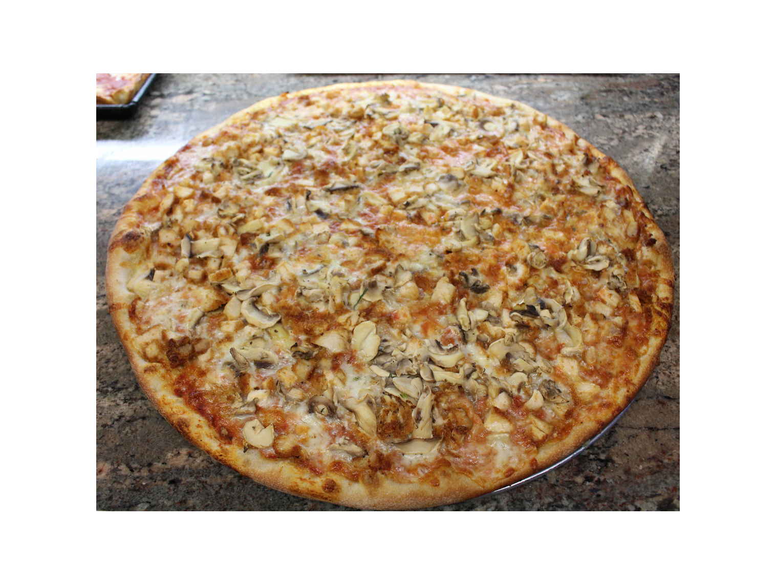 Order Chicken and Mushroom Pie - 18" Round Pie food online from Previti Pizza store, New York on bringmethat.com