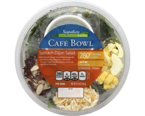 Order Signature Farms · Spinach Dijon Salad Bowl (4.8 oz) food online from ACME Markets store, Somers Point on bringmethat.com
