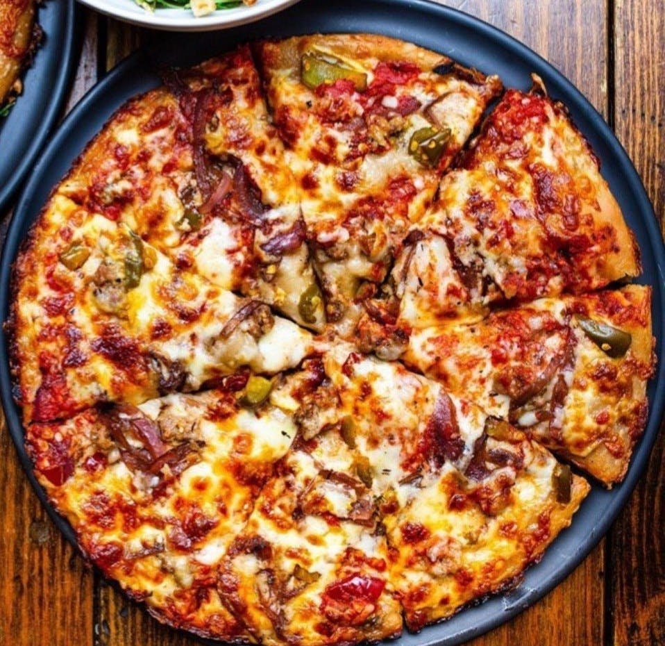 Order Punisher Pizza (Chef's Nickname) - 12'' food online from Shorties Pizza + Grinders store, Austin on bringmethat.com