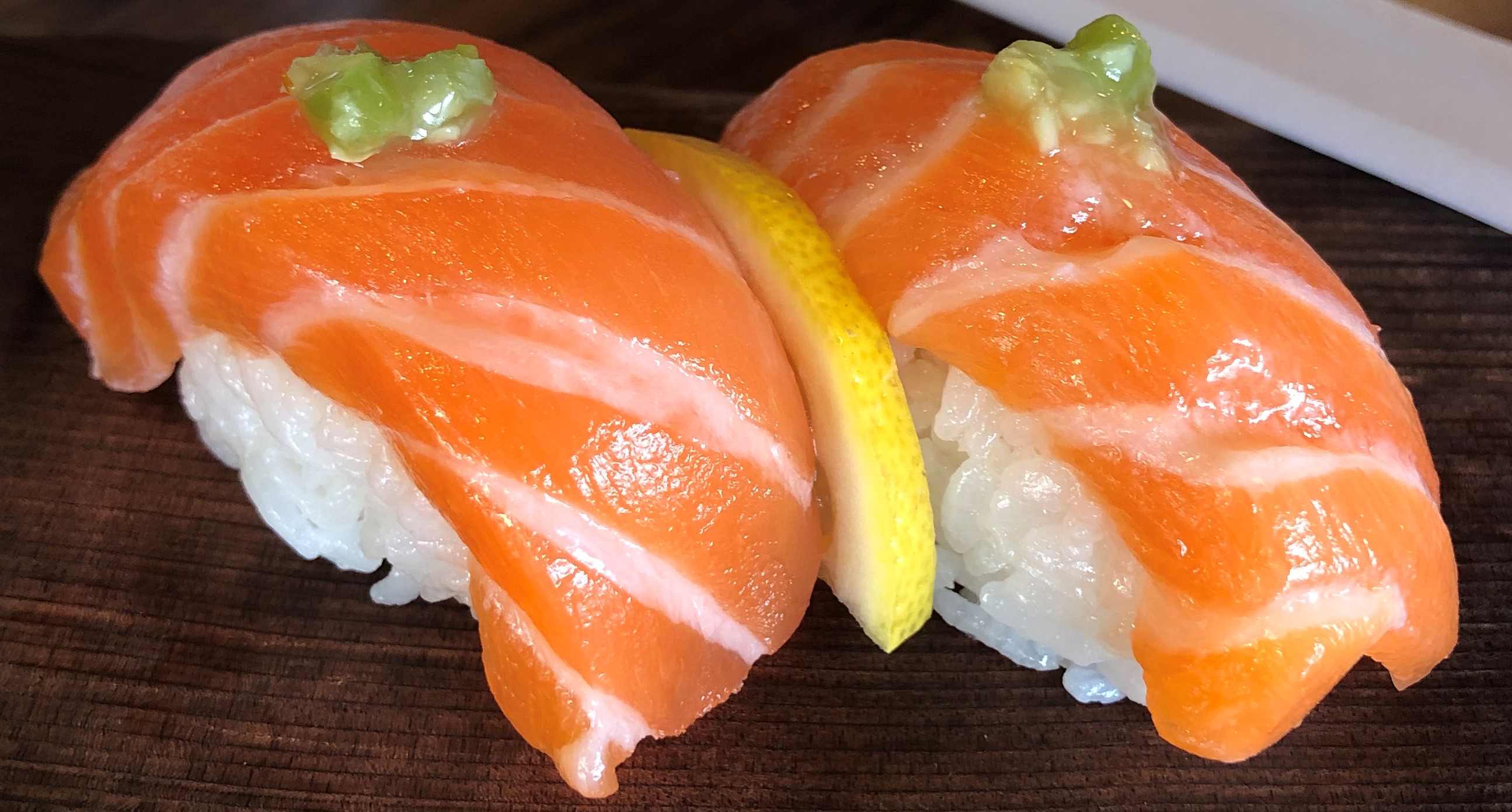 Order Salmon Nigiri food online from Sushi Kuchi store, San Diego on bringmethat.com