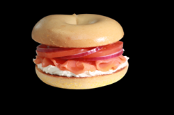Order Lox and Cream Cheese Sandwich food online from The Great American Bagel store, Orland Park on bringmethat.com
