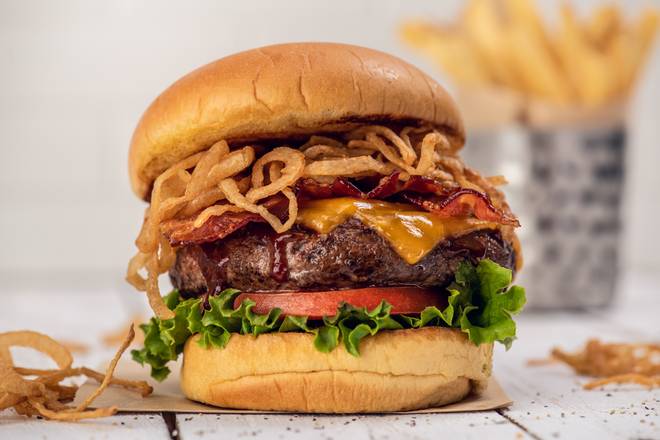 Order BBQ Bacon Cheeseburger food online from Hard Rock Cafe store, Los Angeles on bringmethat.com
