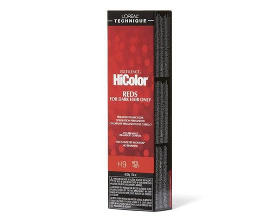 Order L'Oreal HiColor Permanent HairColor: H9 RED HOT food online from iDa Beauty Supply Store store, Middletown on bringmethat.com