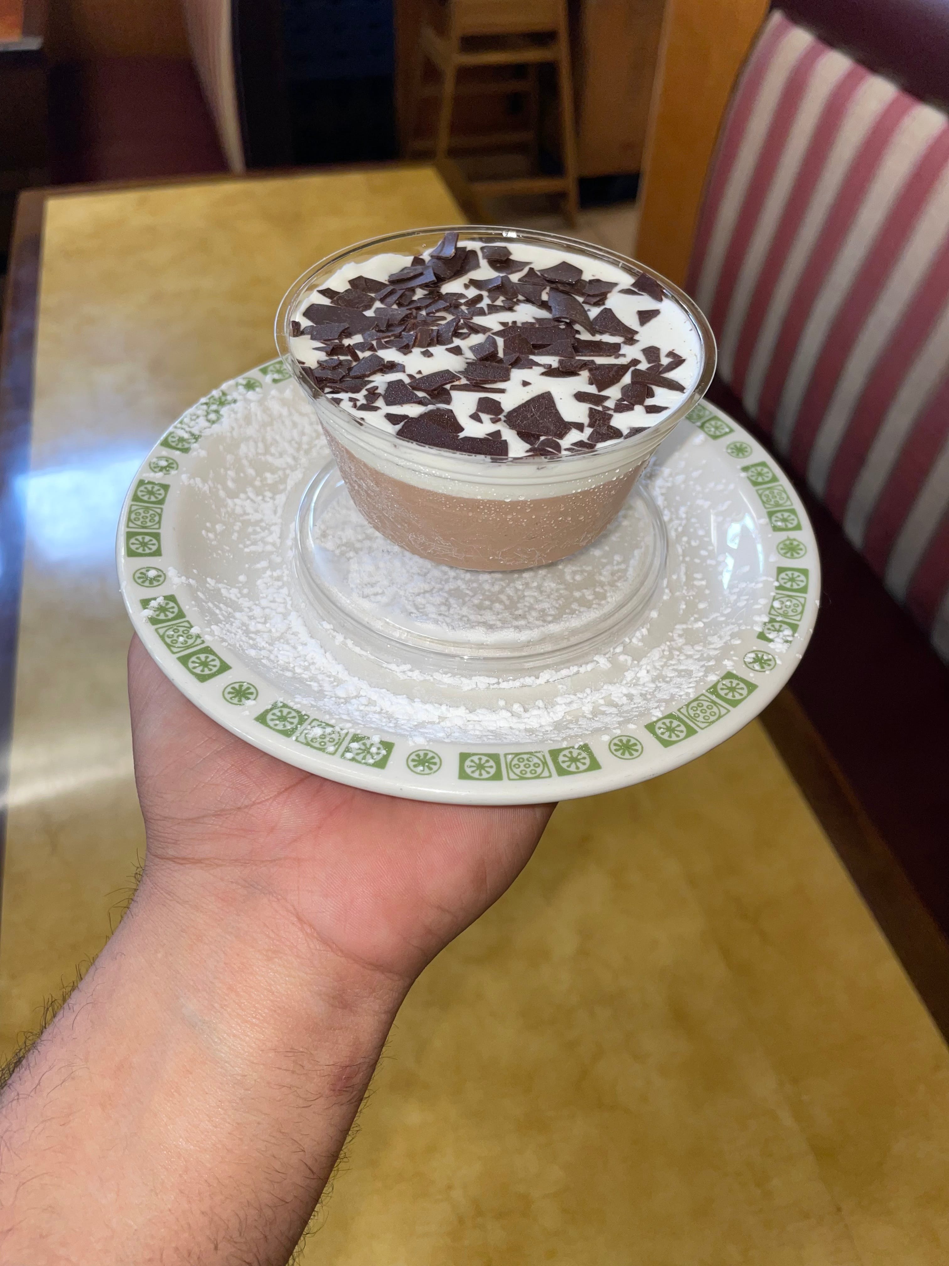 Order Chocolate Mousse Cup - Dessert food online from Lorenzo's Pizza store, Fountain Hill on bringmethat.com